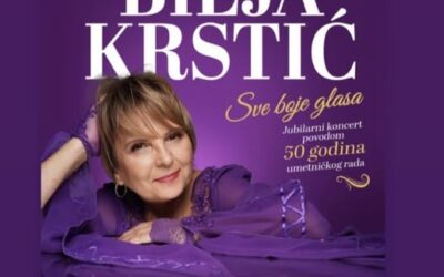 Bilja Krstić – Sve boje glasa  –  Jubilarni koncert povodom 50 godina umetničkog rada  9. novembra 2025. godine, u MTS dvorani u Beogradu